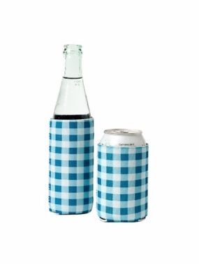 SDS for HD Designs Gingham Bottle/Can Koozies - 4 slim, 2 standard size